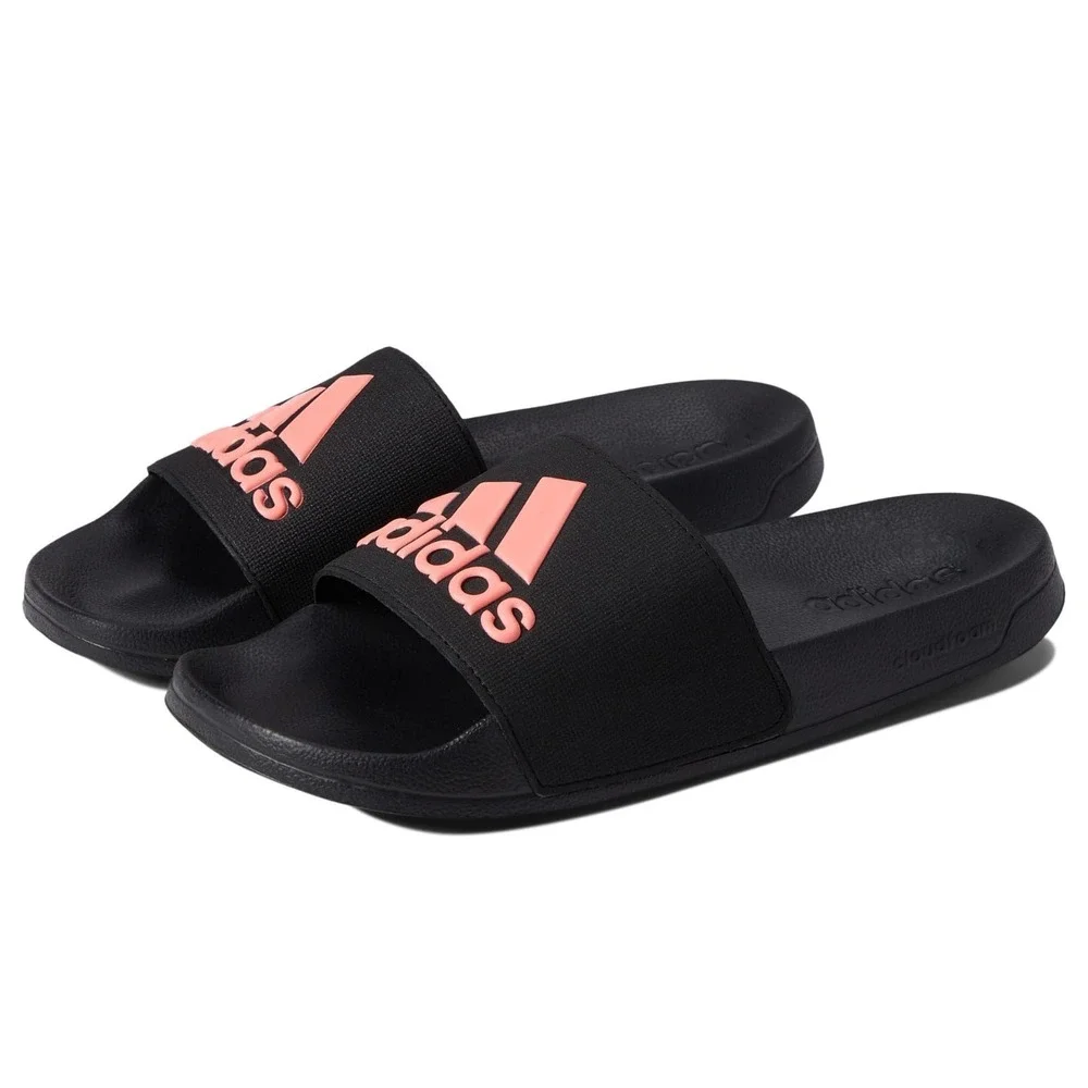 adidas Adilette Shower Black/Acid Red/Black Men's 13 Medium